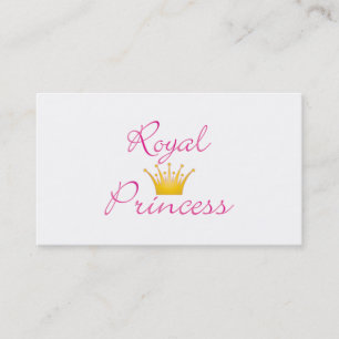 Tarjeta De Visita Princesa Real