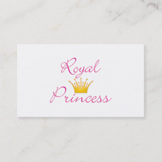 Tarjeta De Visita Princesa Real