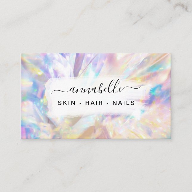 Tarjeta De Visita *~* Prisma AP26 OPAL QR Crystal Ethereal (Anverso)