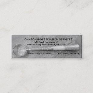 Tarjeta de visita privada de la investigación
