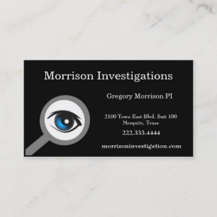 Tarjeta de visita privada negra de la