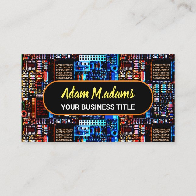 Tarjeta De Visita Pro Electronic PCB Placa de Circuito Impreso (Códi (Anverso)