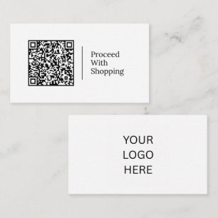 Tarjeta De Visita Proceda con la compra   Código QR personalizable L