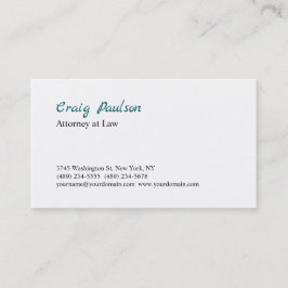 Tarjeta De Visita Procurador de moda en Derecho Especial Único