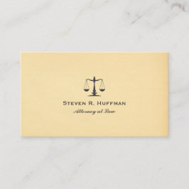 Tarjeta De Visita Procurador de papel cosechado a escala de la justi