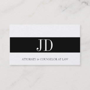 Tarjeta De Visita Procurador Monograma Platinum Bandit