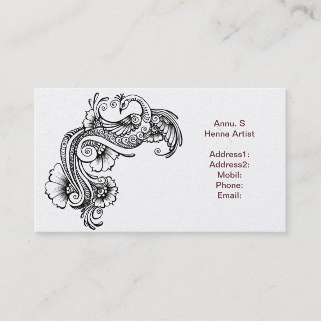 Tarjeta De Visita Producto del personalizar (Anverso)