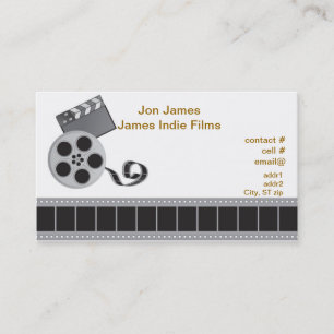 Tarjeta De Visita Productor cinematográfico retro