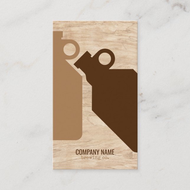 Tarjeta De Visita Productor de cerveza de artesanía moderna (Anverso)