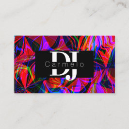 Tarjeta De Visita Productor de Música Acid DJ Club Nocturno