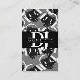 Tarjeta De Visita Productor de música de robot que gotea club noctur