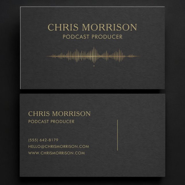 Tarjeta De Visita Productor de podcast (Subido por el creador)