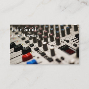 Tarjeta De Visita Productor independiente de la música del ingenier