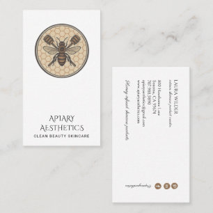 Tarjeta De Visita Productos de cuidado de la piel con logotipo de ab
