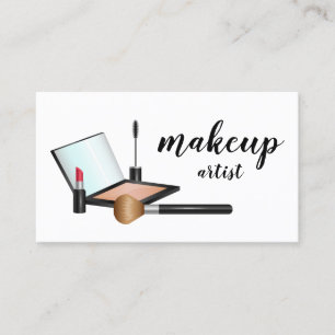 Tarjeta De Visita Productos de Maquillaje Artista de Maquillaje Cosm