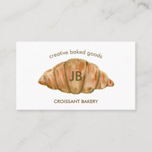 Tarjeta De Visita Productos de panadería Croissant boulangerie