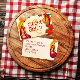 Tarjeta De Visita Productos dulces y picantes