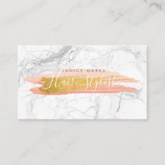 TARJETA DE VISITA PROFESIÓN PIXDEZINES DIY|ORO DE MÁRMOL BLANCO
