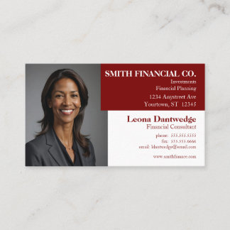 Tarjeta De Visita Profesional adaptable a la foto