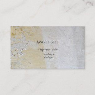 Tarjeta De Visita Profesional Artista (Paisaje) Textura Empresarial