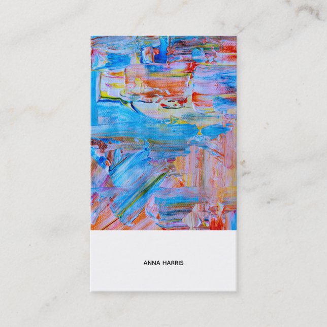 Tarjeta De Visita Profesional artístico moderno (Anverso)