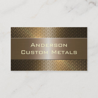 Tarjeta De Visita Profesional Automotive Industrial Metallic