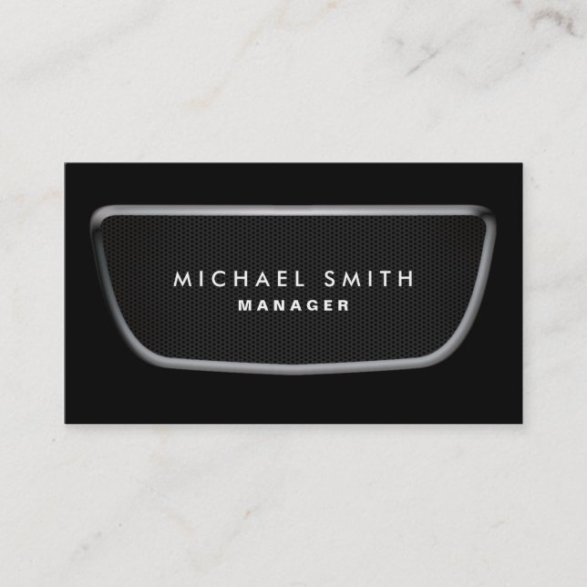 Tarjeta De Visita Profesional automotriz del mecánico del vendedor (Anverso)