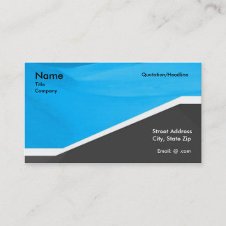 Tarjeta De Visita Profesional azul gris