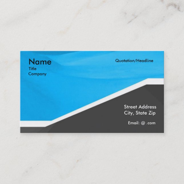 Tarjeta De Visita Profesional azul gris (Anverso)