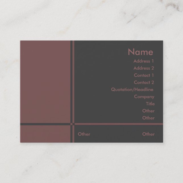 Tarjeta de visita profesional B (Anverso)