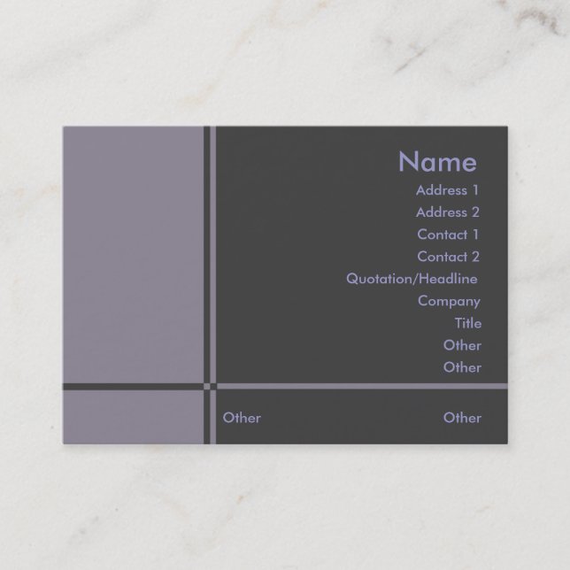 Tarjeta de visita profesional B (Anverso)