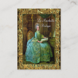 Tarjeta De Visita Profesional barroco de la elegancia de Antonieta