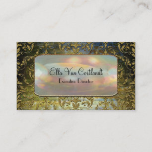 Tarjeta De Visita Profesional barroco elegante de Sashee