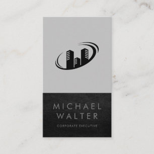 Tarjeta De Visita Profesional   Bienes inmuebles   Recorte de cuero