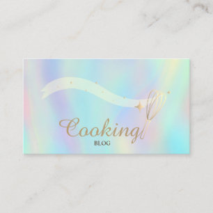 Tarjeta De Visita Profesional, Bigote de Oro, Cocina Holográfica