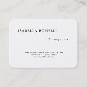 Tarjeta De Visita Profesional blanco negro Minimalista creativo