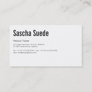 Tarjeta De Visita Profesional blanco y negro de lujo