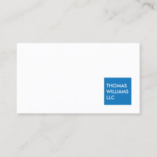 Tarjeta de visita profesional BLUE SQUARE MODERNA