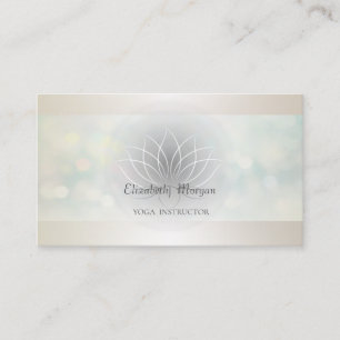 Tarjeta De Visita Profesional Bokeh Moderno, Loto