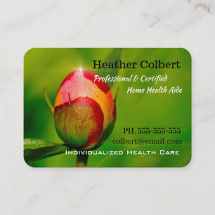 Tarjeta De Visita Profesional cariñoso del brote del Peony del