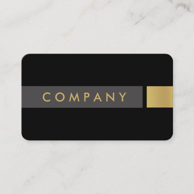 Tarjeta de visita profesional cepillada intrépida (Anverso)