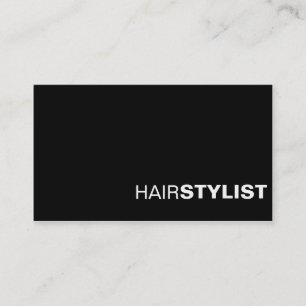 Tarjeta de visita profesional chic en negro y blan