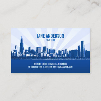 Tarjeta de visita profesional City Skyline