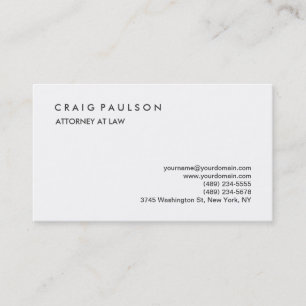 Tarjeta de visita profesional clásica elegante