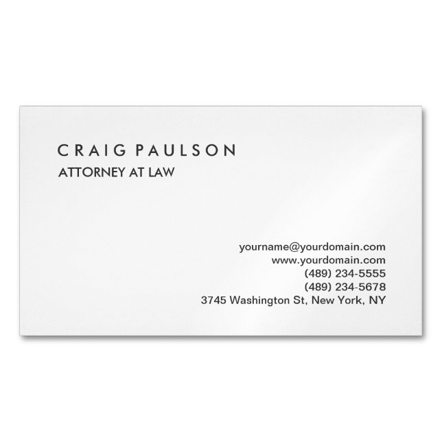 Tarjeta de visita profesional clásica elegante (Anverso)