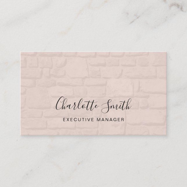 Tarjeta De Visita Profesional Clásico minimalista (Anverso)