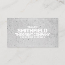 Tarjeta de visita profesional concreta