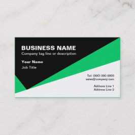 Tarjeta de visita profesional contemporánea