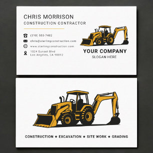Tarjeta De Visita Profesional contratista de construcción