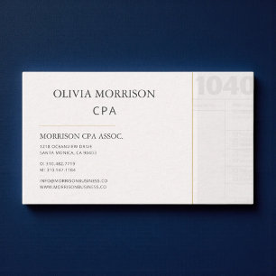 Tarjeta De Visita Profesional CPA